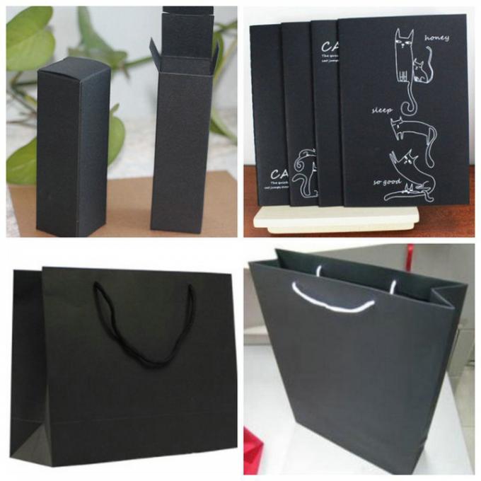 가방 제작을 위한 검은 빛깔 카드 용지 두꺼운 페이퍼 80g 120g