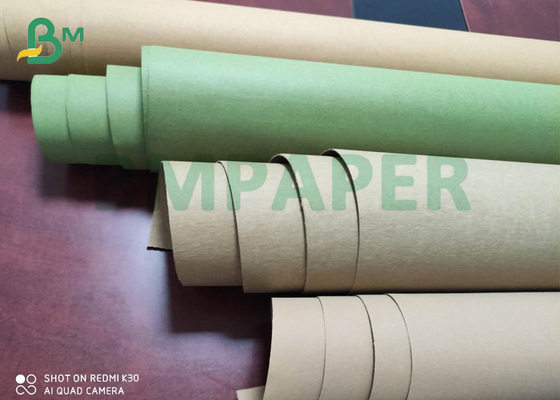 DIY 실크 인쇄를 가진 자연적인 다채로운 빨 수 있는 Kraft 종이 직물