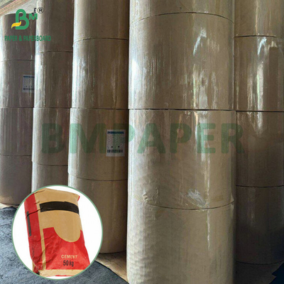 처녀 목재 직물 70g 80g 90g 천연 크래프트 시멘트 가방 종이 롤
