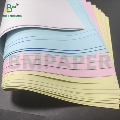 55gsm NCR 종이 디지털 레이저 탄소 없는 종이 흰색 CB 분홍색 CF 분홍색