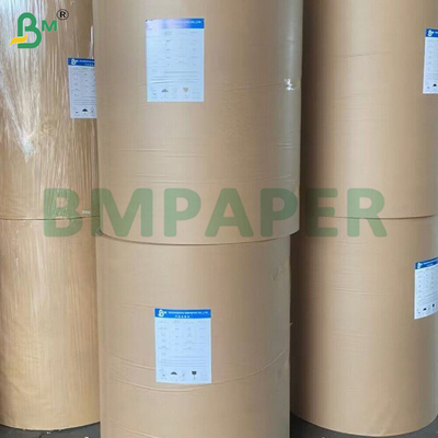 0.55mm 흰색 부드러운 표면 씻을 수 있는 크래프트 종이 롤 150cm*100m