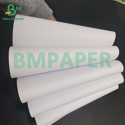 버진 목재 펄프 CAD 80gsm 잉크젯 플롯터 레이저 복사기 종이 20Lb 24인치 150ft