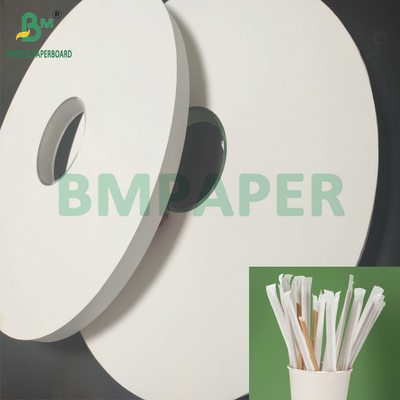 매끄러운 고강성 24gsm 28gsm 흰색 Kratf 종이 빨대 포장용