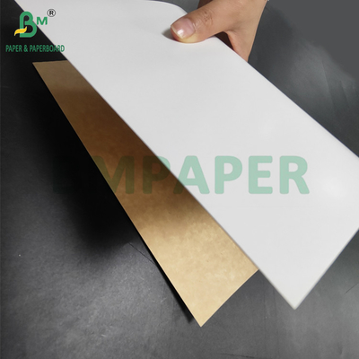 350gm CKB 백색 표면 브라운 크래프트 후기 샐러드 상자 25' x 38'