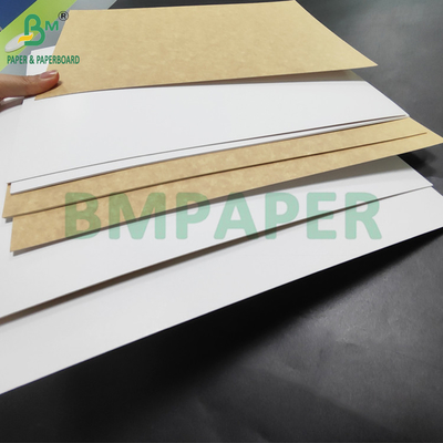 350gm CKB 백색 표면 브라운 크래프트 후기 샐러드 상자 25' x 38'
