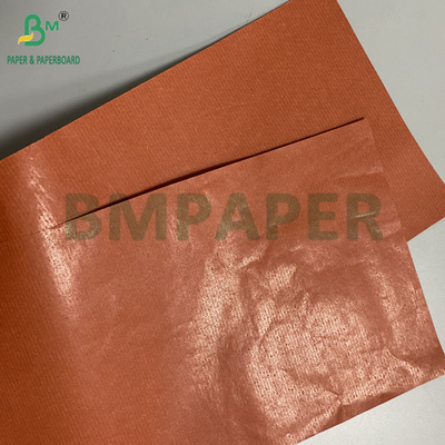 42gsm 빨간색 줄무늬 크래프트 종이 과일 포장용 Wax 한 면 식품 등급 가벼운 종이