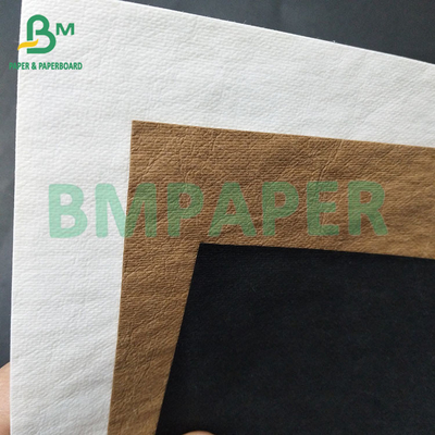 0.35mm, 0.55mm 백색 검정색 세탁 크래프트 직물 종이 가방 만들기