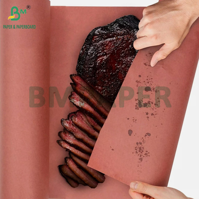 60gm 분홍색 비옥한 살육자 BBQ 종이 롤 피우는 육류 18' x 175 피트