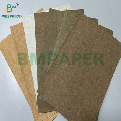 0.3mm 0.55mm 150cm 너비 갈색 구부러진 전세 Kraft 직물 핸드백