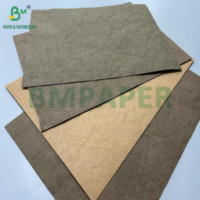 0.3mm 0.55mm 150cm 너비 갈색 구부러진 전세 Kraft 직물 핸드백