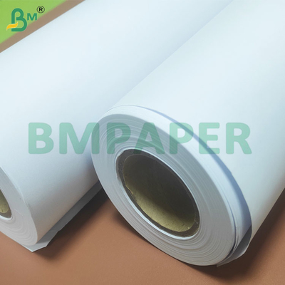 90 GSM 2-3 인치 코어 화이트 엔지니어링 플롯터 종이 롤
