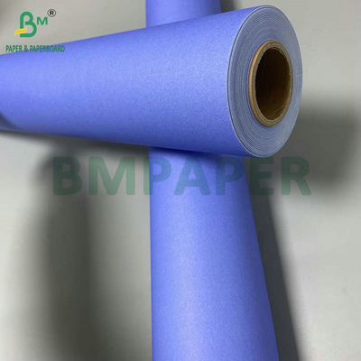 610mm x 50m A0 A1 80GSM 보라색 파란색 CAD 플롯터 종이 롤