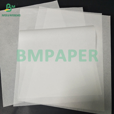 38gm 40gm 인쇄되지 않은 흰색 잔디 방지 크래프트 종이 햄버거/쌀 포장 종이 285×295mm