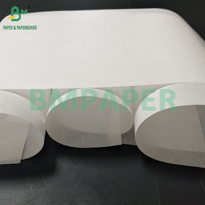 38gm 40gm 인쇄되지 않은 흰색 잔디 방지 크래프트 종이 햄버거/쌀 포장 종이 285×295mm