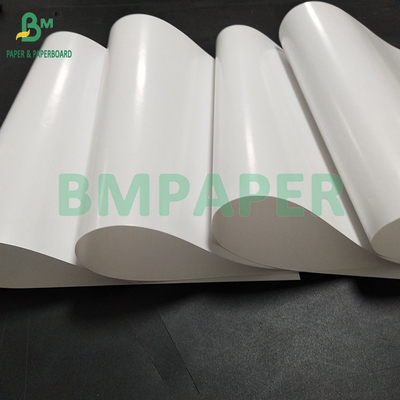 70gm 90gm C1S 레이팅 된 빛나는 종이 라벨 50mm 롤을 만들기 위해