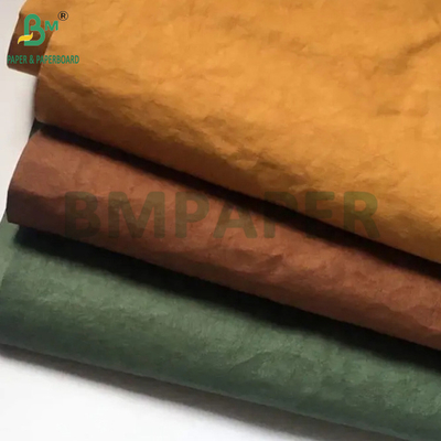 0.35mm 0.55mm 세척 가능한 Kraft Tex 종이 토트백용 환경 친화적인 방수
