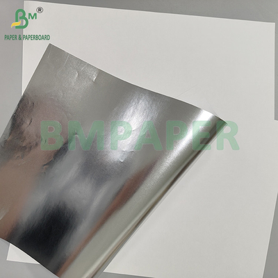 55gm 70gm 슬라이버 종이 흰색 뒷면 금속 종이 포장 담배와 차