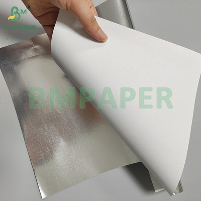 55gm 70gm 슬라이버 종이 흰색 뒷면 금속 종이 포장 담배와 차