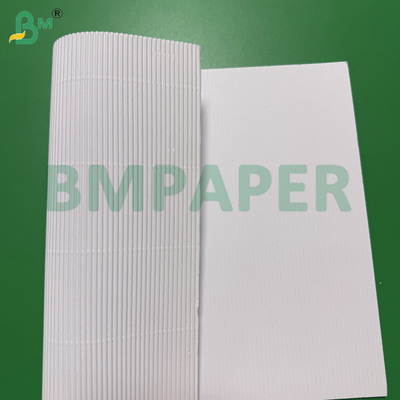 백색 마이크로 골판지 롤 100cmx50m, 2겹 70gsm + 70gsm