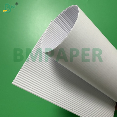 백색 마이크로 골판지 롤 100cmx50m, 2겹 70gsm + 70gsm