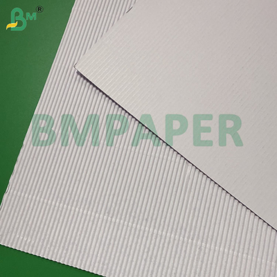백색 마이크로 골판지 롤 100cmx50m, 2겹 70gsm + 70gsm