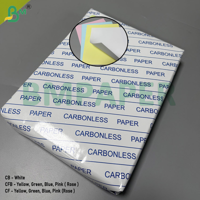 80gsm 백색 및 다양한 색상 NCR 감압지 레갈 사이즈 8.5" X 14"
