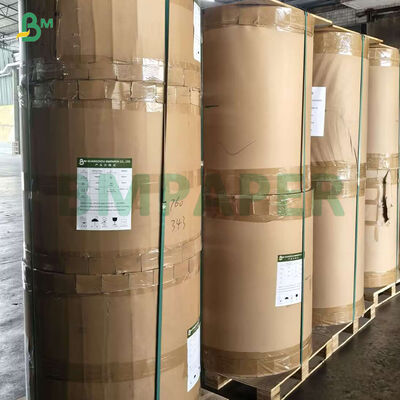 30gsm 35gsm 갈색 그리스 방지 종이 롤 (패스트푸드 포장용)