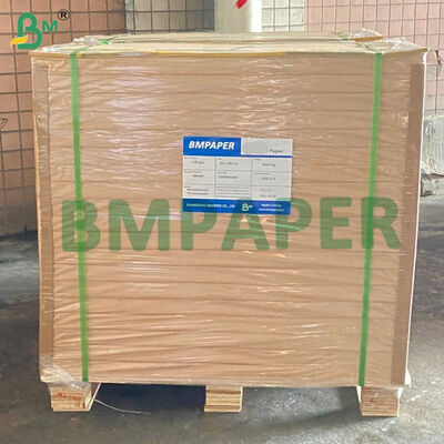 빨간색 줄무늬 단면 원시 코팅 크래프트 종이 37gm 42gm 과일 포장용