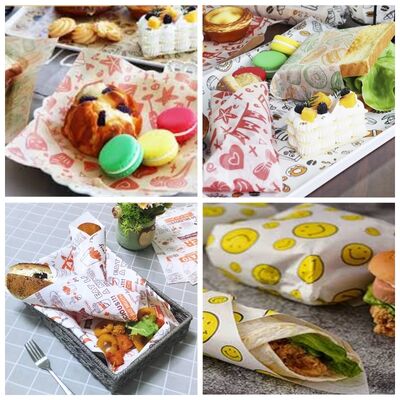 플렉소 프린팅용 흰색 기름질성 식품용 종이 덤보 롤 40GSM