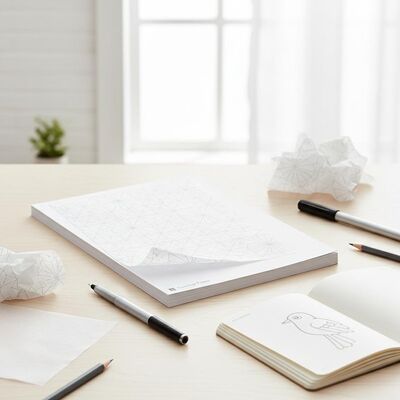 추적용 종이 흰색 투명 패턴 종이 꿰매기 위한 추적용 종이 그림 스케치