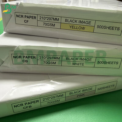 70gm 디지털 NCR 탄소 없는 종이 A4 210x297mm CFB 흰색 뒷면