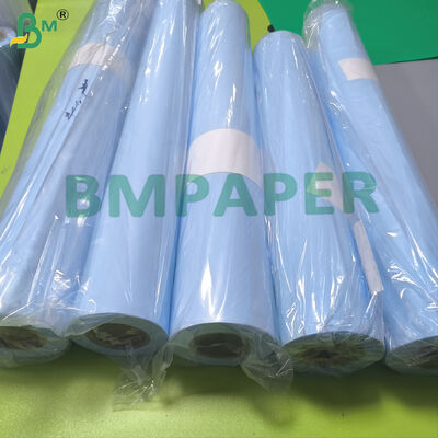 건축용 밝은 파란색 양면 용지 롤 80gsm