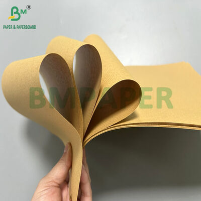 60gsm 70gsm Coating 1 Side Brown Ribbed Kraft Paper for Normal package 900mm 1000mm