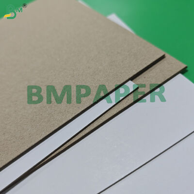 1mm 2mm 코팅 된 흰색 선형 칩보드 회색 뒷면 고직성 79 x 109cm