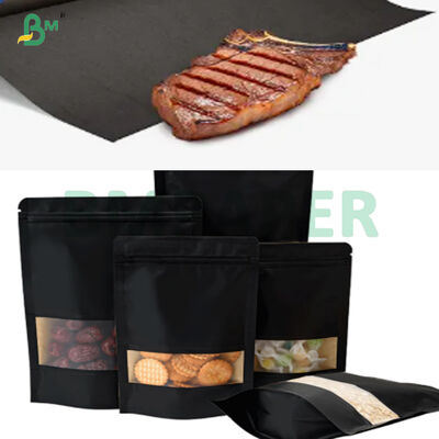 식품 외 포장용 80g 식품 등급 크라프트 종이 (접기 좋음, 검정색)