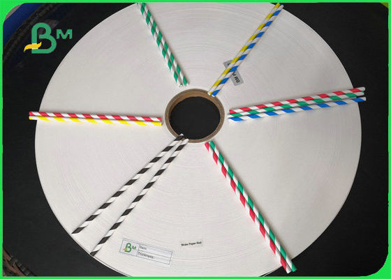 맞춤형 인쇄 색상 커피 빨대용 종이 빨대