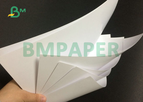 종이 23 Ｘ 35에서 80# 100# 이중의 측면을 가진 코팅된 광택이 나는 텍스트 진백 백서