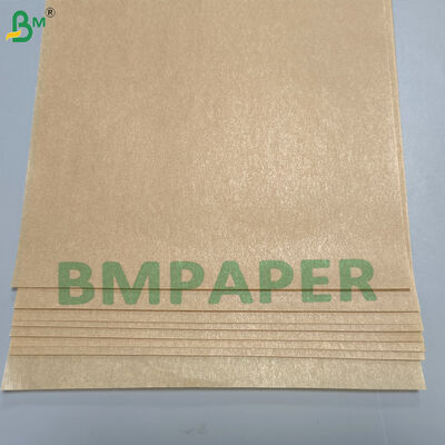 두 배 옆 실리콘 입히는 음식 종이 방열 40 Gsm 백색 브라운